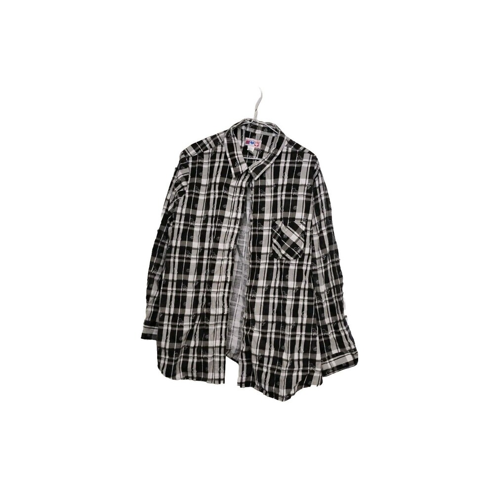 Women's American Sweetheart Long Sleeve Button Down Shirt 3X BOHO Cottage Core